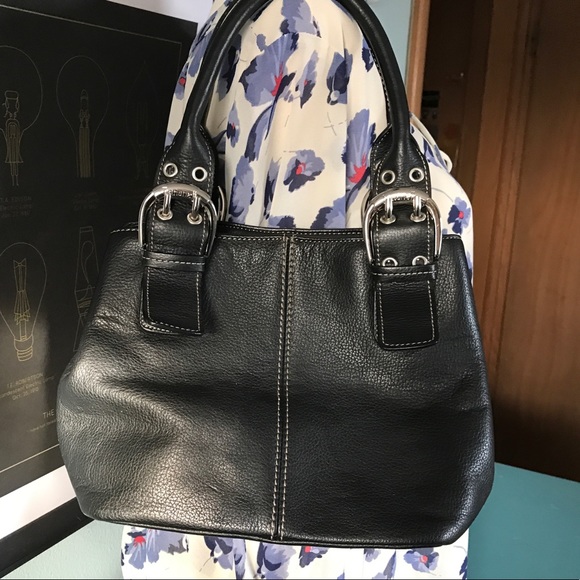 Tignanello black leather square satchel - Picture 2 of 10